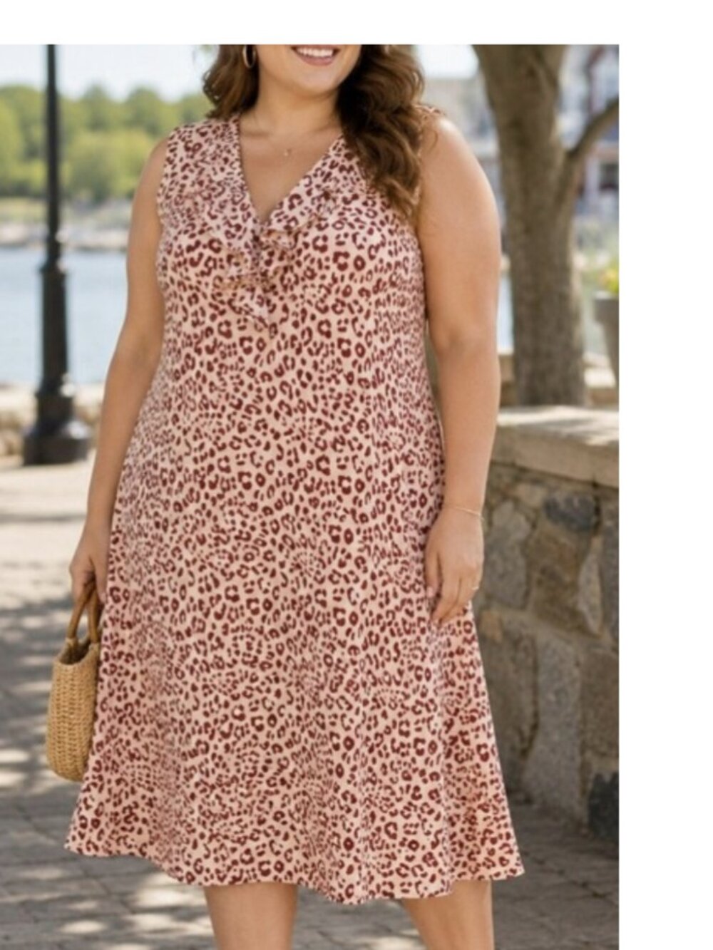 Pink Animal Print Dress